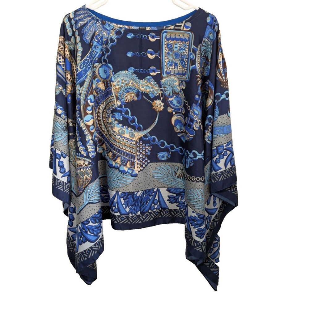 California Caftans 100% Silk ΖΕΝΟΒΙΕ QUEEN OF PALMYRA Boho Artsy One size